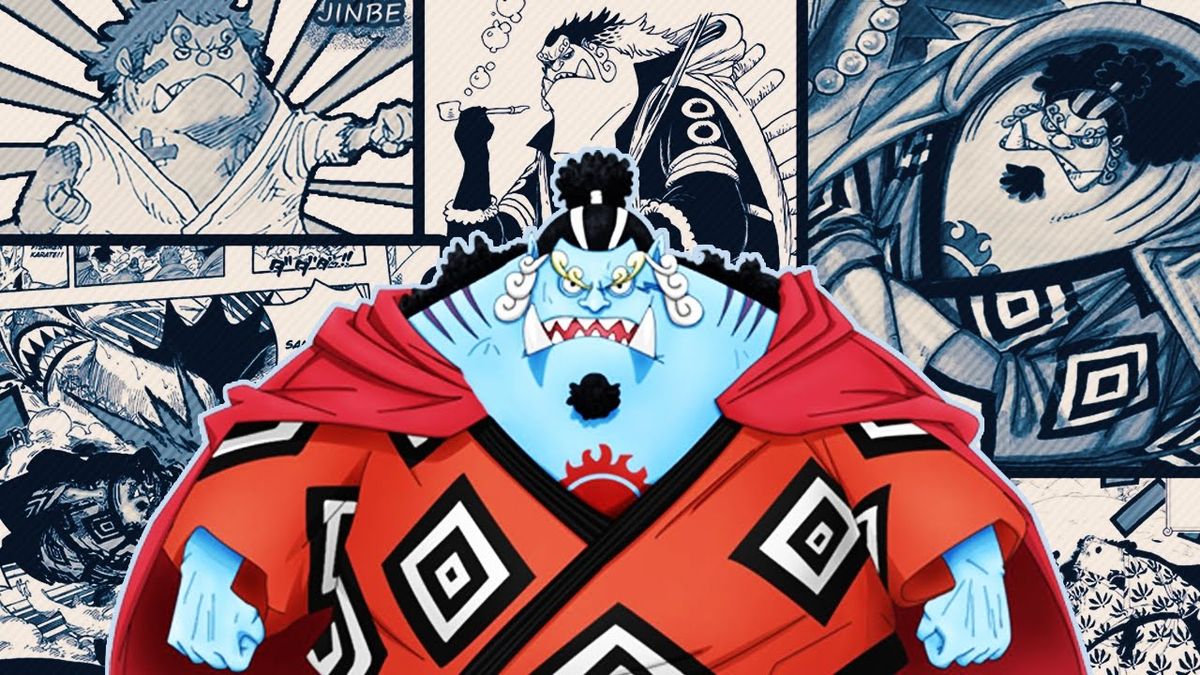 Jinbe is a core One Piece manga character and the Straw Hat Pirates’ helmsman.
