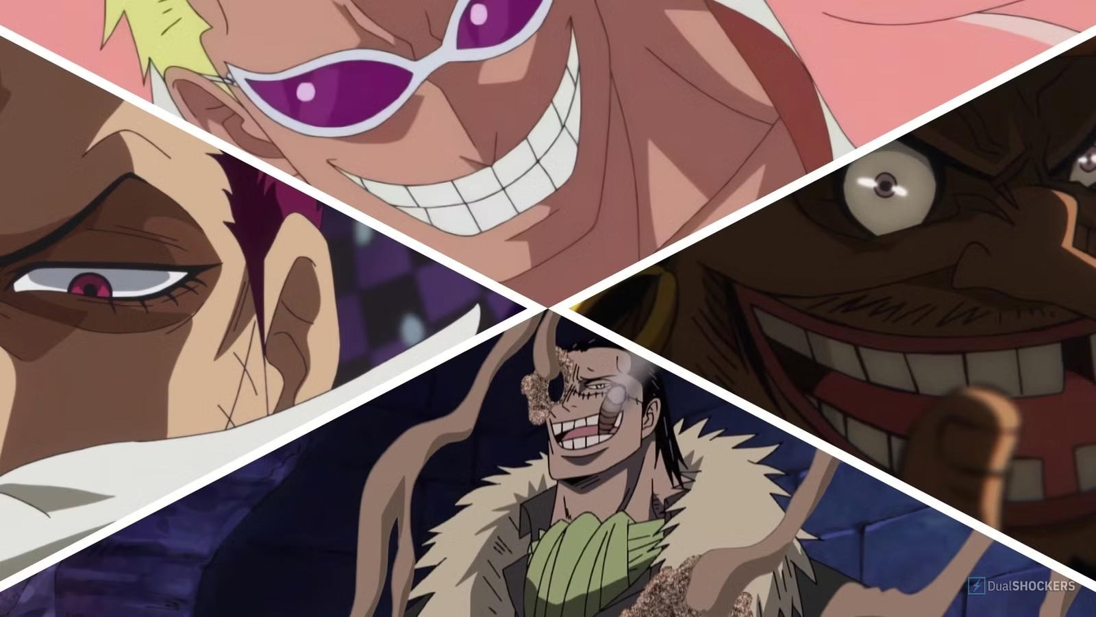 Major antagonists and allies are key One Piece manga characters shaping the story’s conflicts.